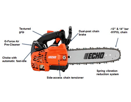 アトテン Echo CS-2511T Top-Handle Arborist Chainsaw