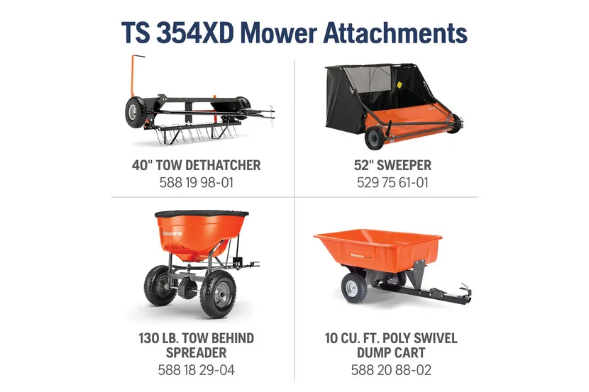 Husqvarna TS354XD Lawn Tractor Kawasaki Engine