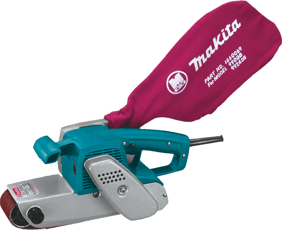 Makita battery powered belt sander hot sale