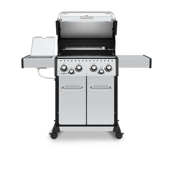 Broil King Baron S 490 PRO IR Propane Grill Lid Open