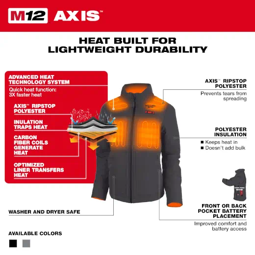 Milwaukee M12 Women s Heated Axis Jacket Assorted Sizes Available