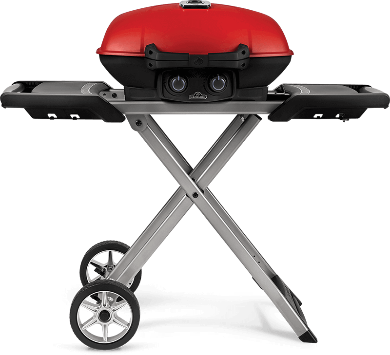 Napoleon Travel Q 285 Propane BBQ Grill with Cart and Griddle